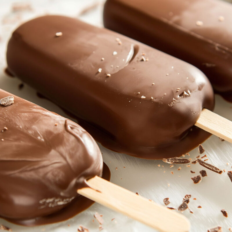 Fromage frais enrobé de chocolat à la vanille "au lait"