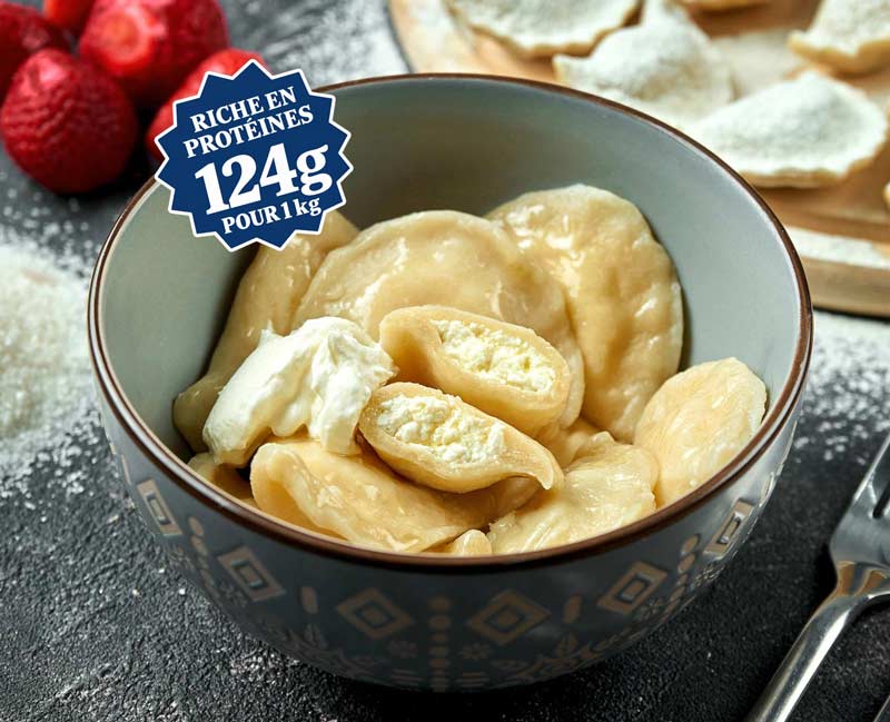 Vareniki au fromage frais sucrés