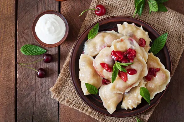 Varenyky cerises griottes sucrés