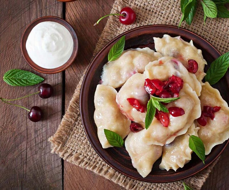 Varenyky cerises griottes sucrés