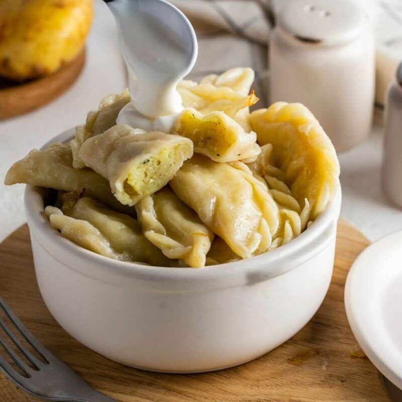 Varenyky pommes de terre salé